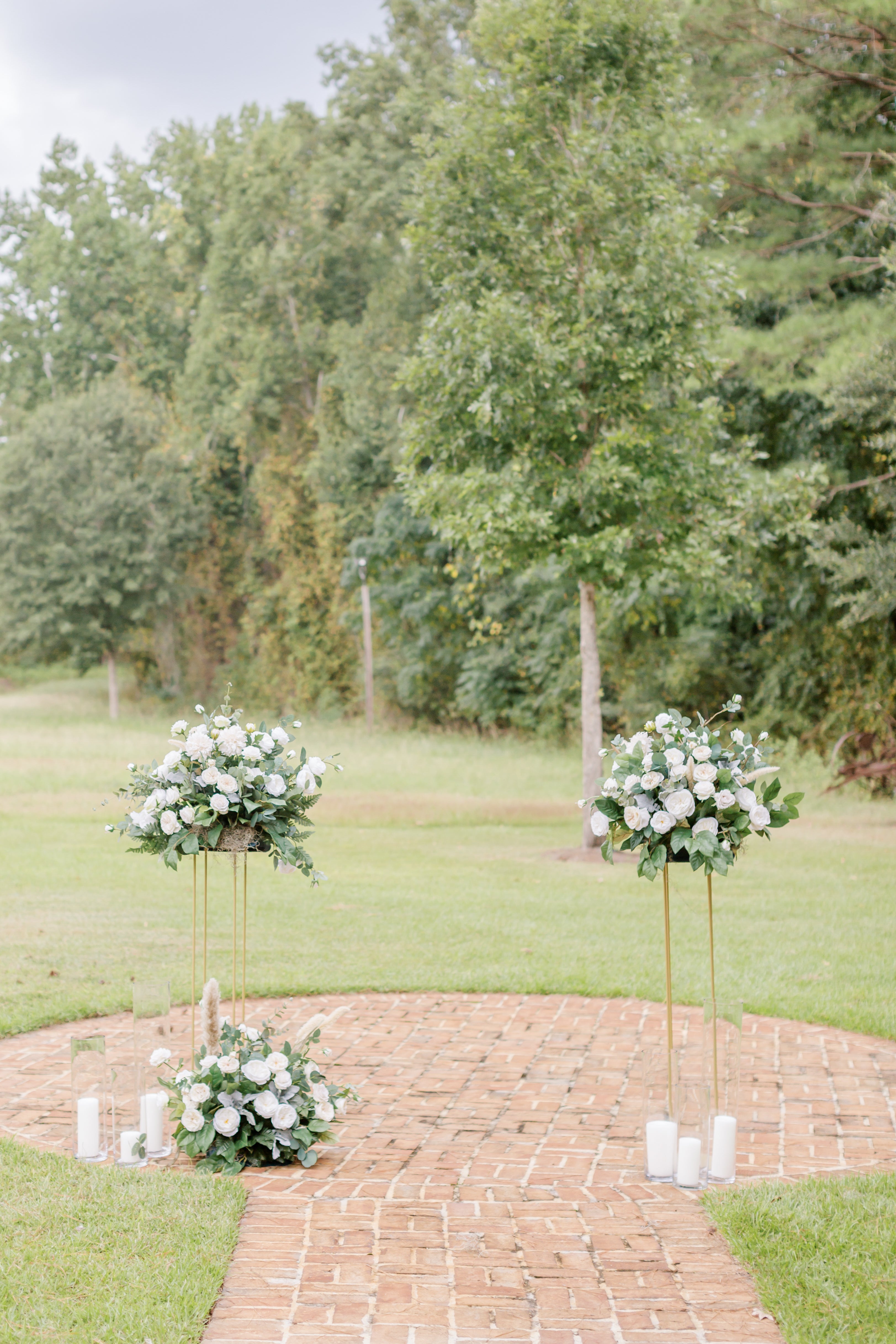 Focal Point Centerpieces with Stands 45" (Set of 2)