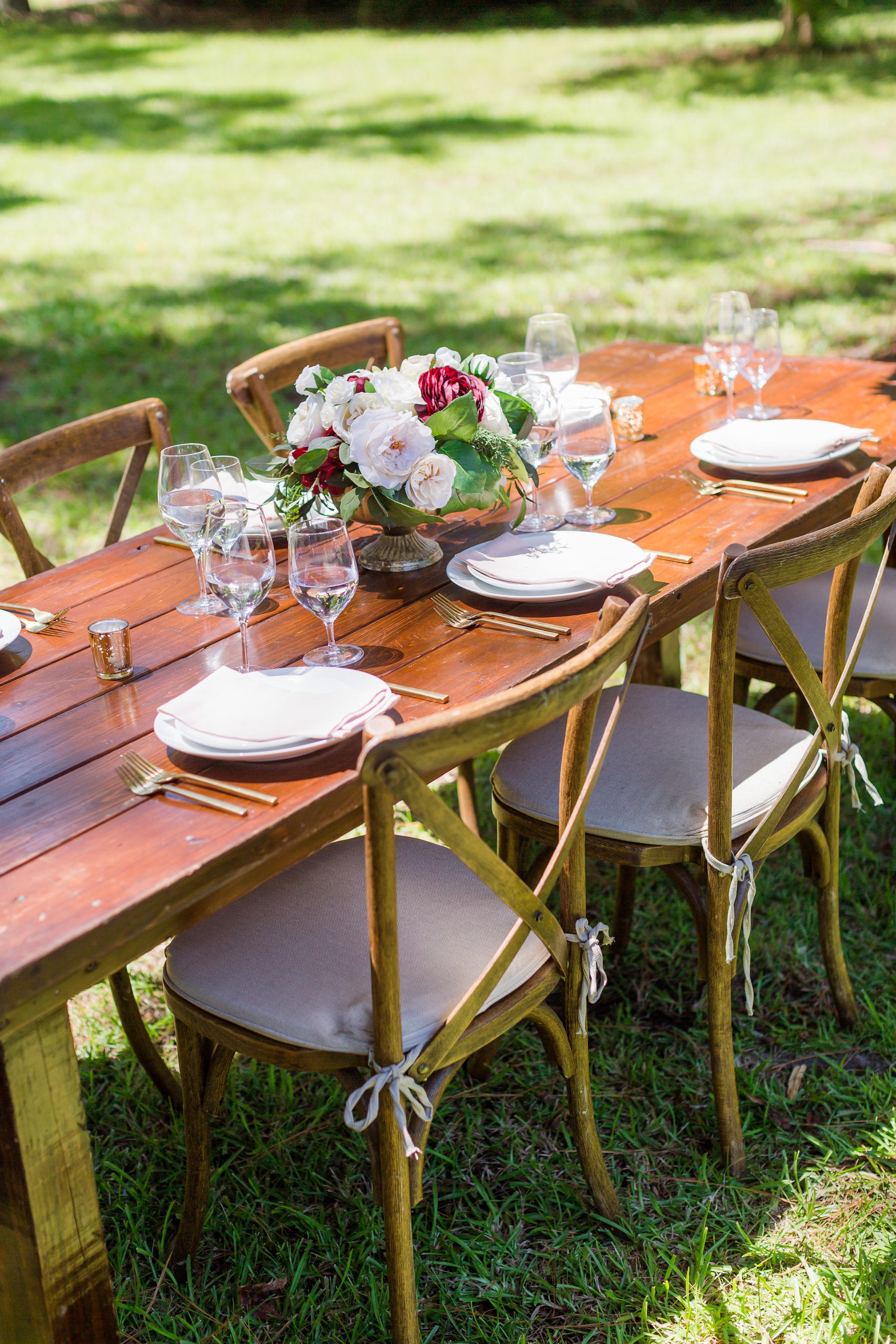 Tuscany Burgundy Centerpiece (SAMPLE)