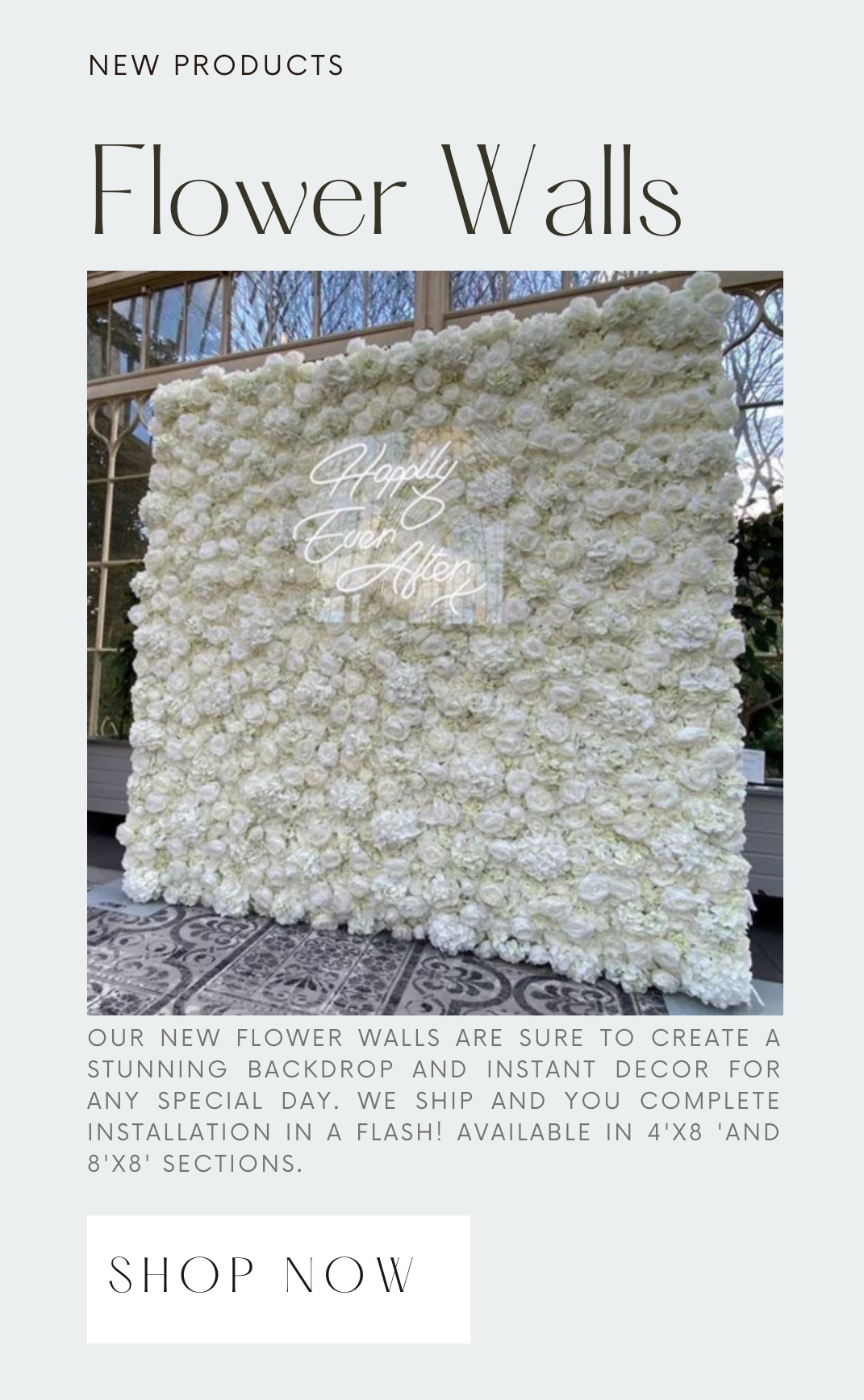NEW Collection Drop: Flower Walls