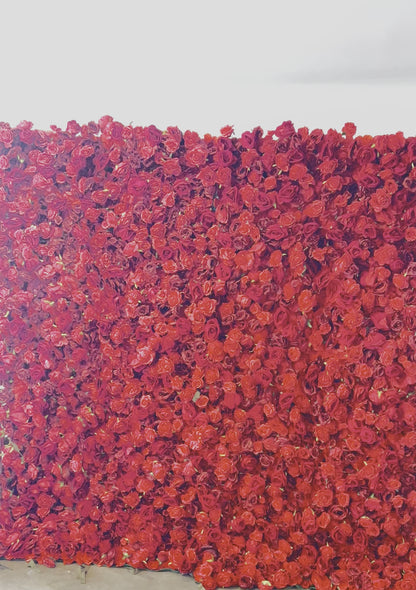 Flower wall - Rosie Red