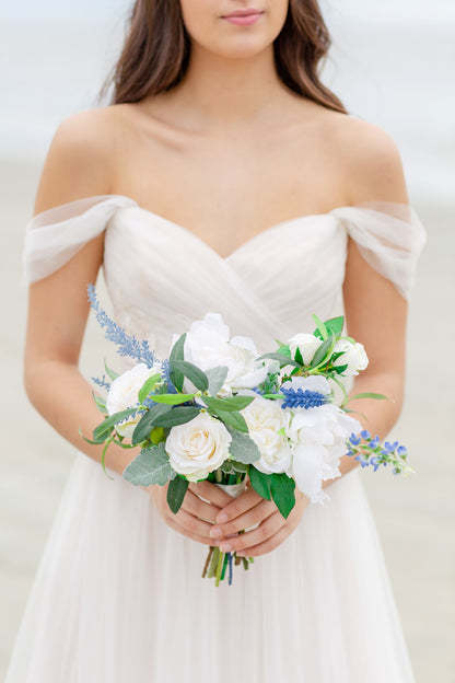 Venetian Collection - Blue -  Bridesmaid Bouquet