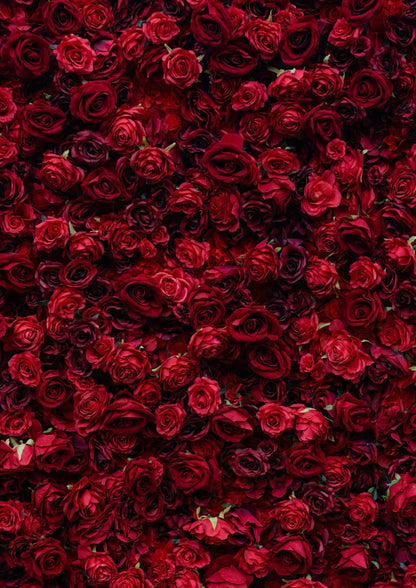 Flower wall - Rosie Red