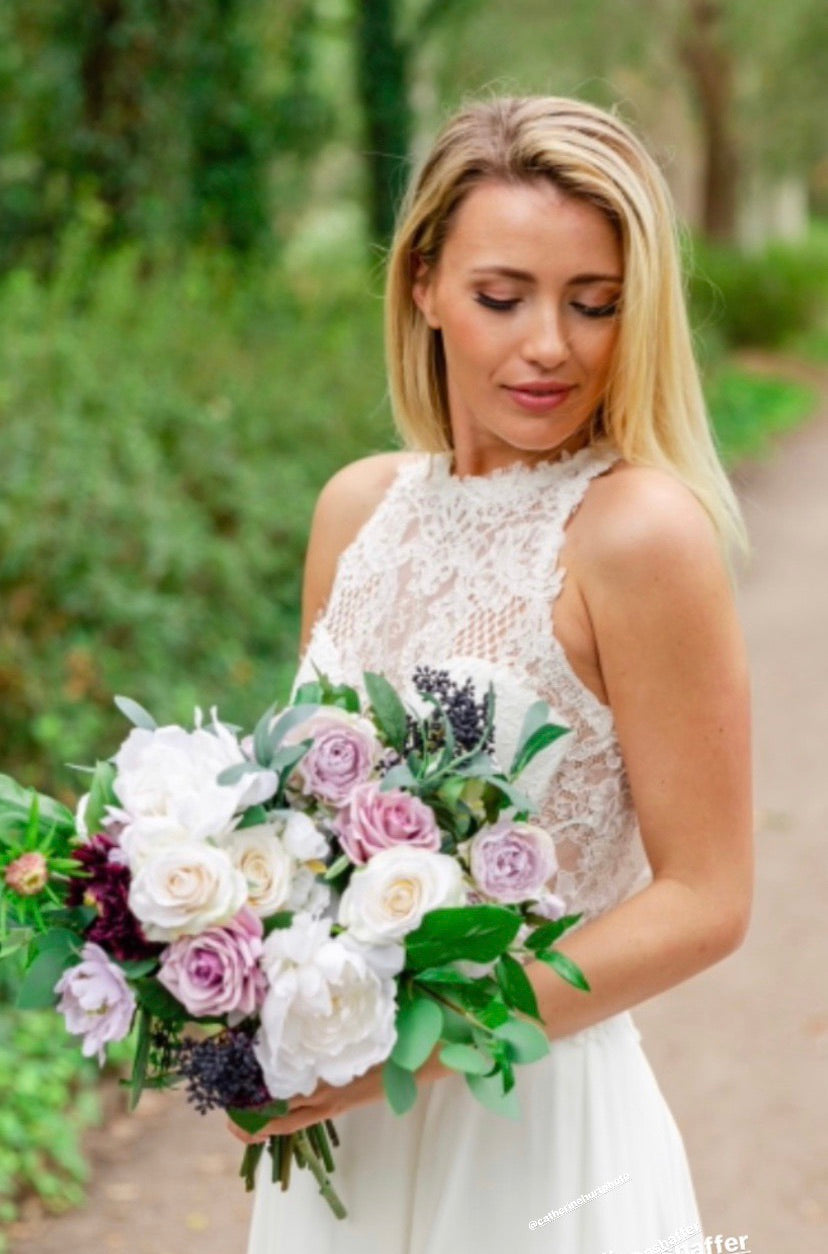 lavender flower wedding bouquet Venetian Lavender Collection