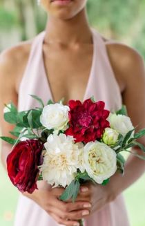 Tuscany Burgundy Bridesmaid Bouquet (SAMPLE)